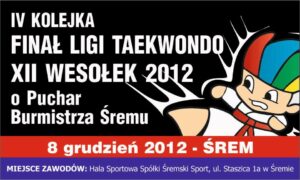 Finał XII Ligi Taekwondo Wesołek Śrem 2012 - relacja